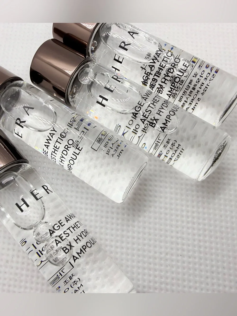 HERA Age Away Aesthetic Hydro Ampoule Travel Samples Lot of 4 (5ml x 4)